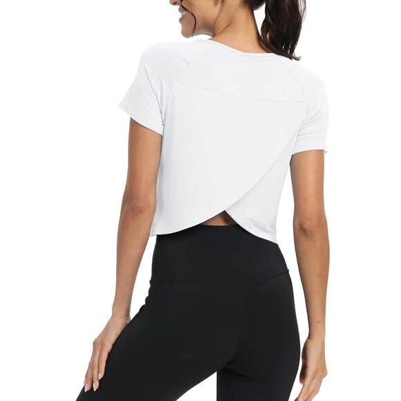 Mippo Split Back Gym Exercise Shirts - Set of 5 - Picture 4 of 11